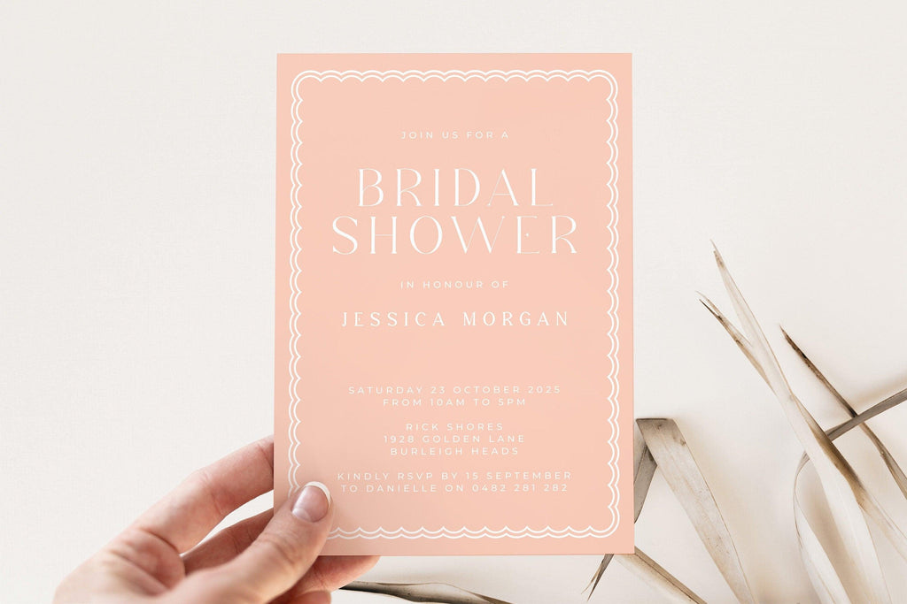 Bella Pastel bridal shower Invitation .Bridal Shower Invitation .The Sundae Creative