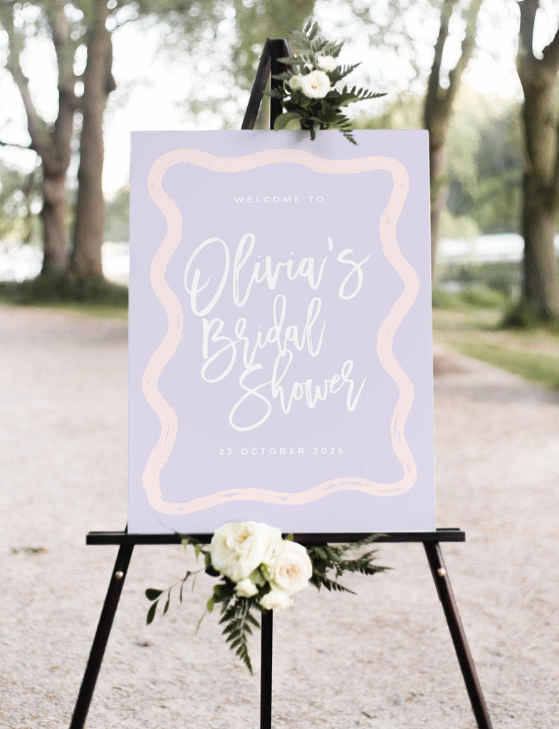 Bridal Shower Welcome Sign - Polly - The Sundae Creative