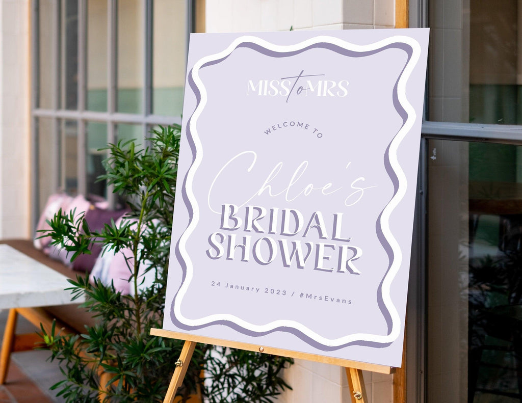 SONNY Bridal Shower Welcome Sign Template - The Sundae Creative