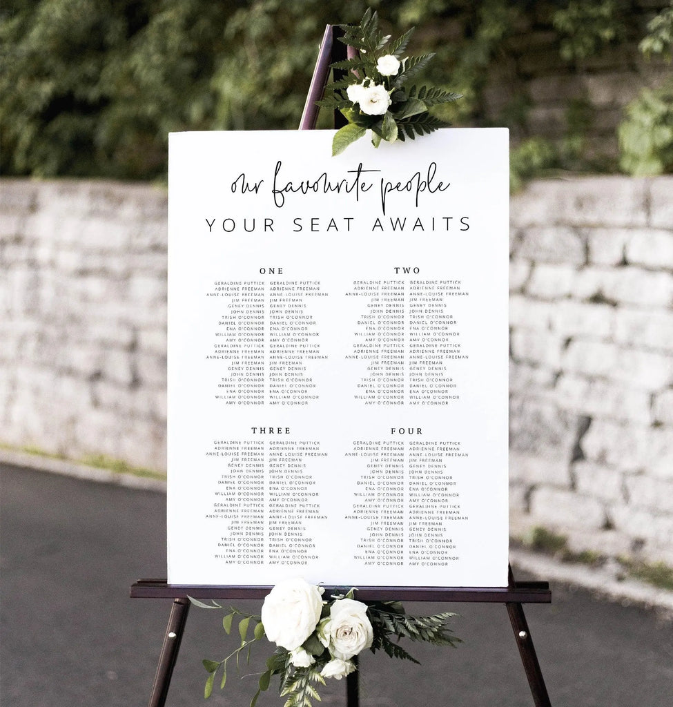 Banquet Seating Chart Ascot .Wedding Seating Plan .The Sundae Creative