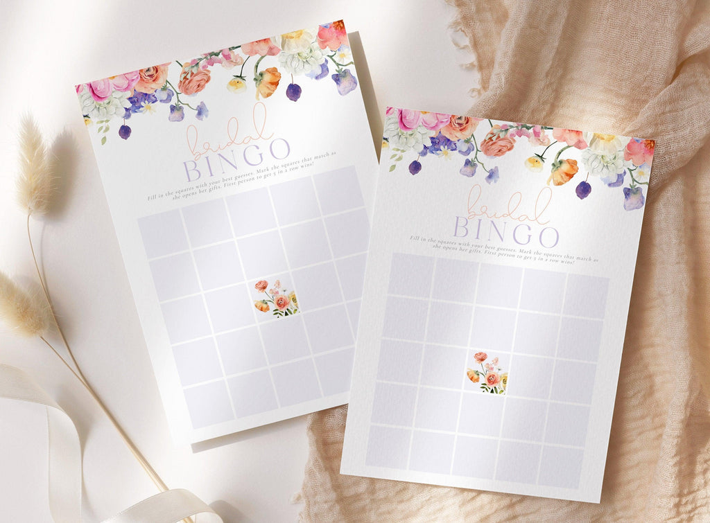 Bridal Bingo Game Ella - THE SUNDAE CREATIVE