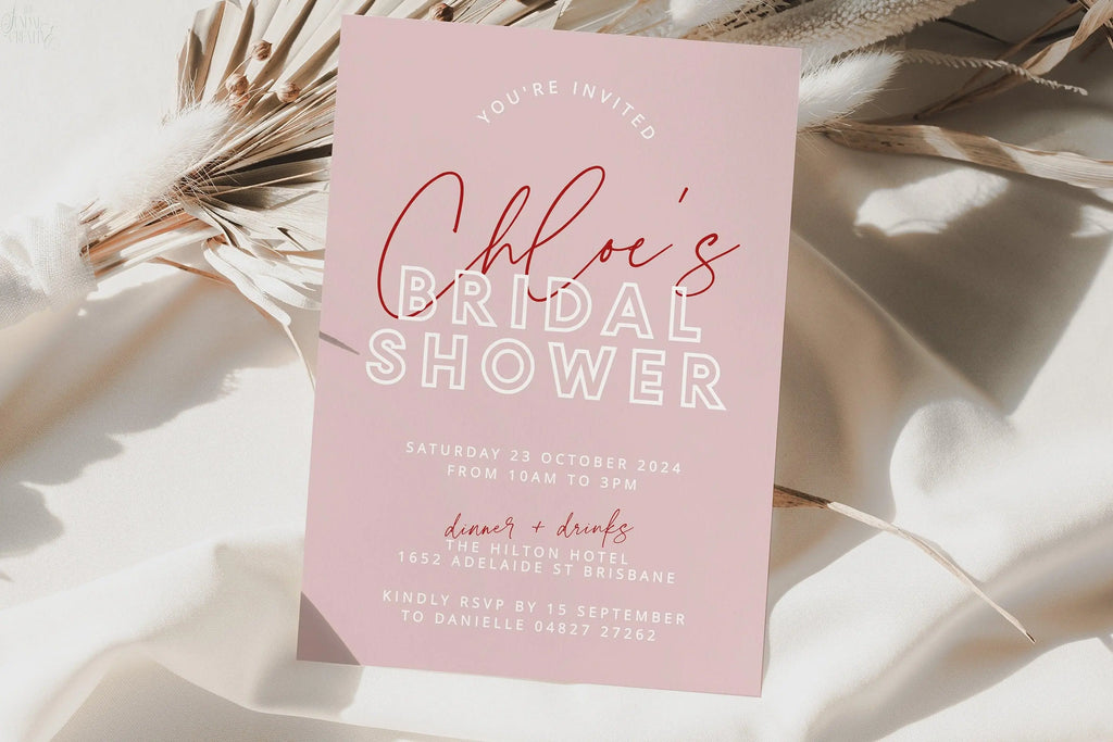 Bridal Shower Invitation Brody .Bridal Shower Invitation .The Sundae Creative