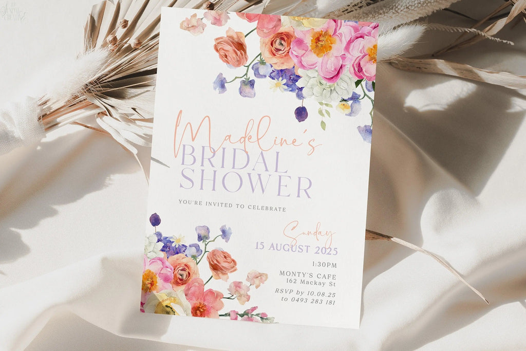Bridal Shower Invitation Ella .Bridal Shower Invitation .The Sundae Creative