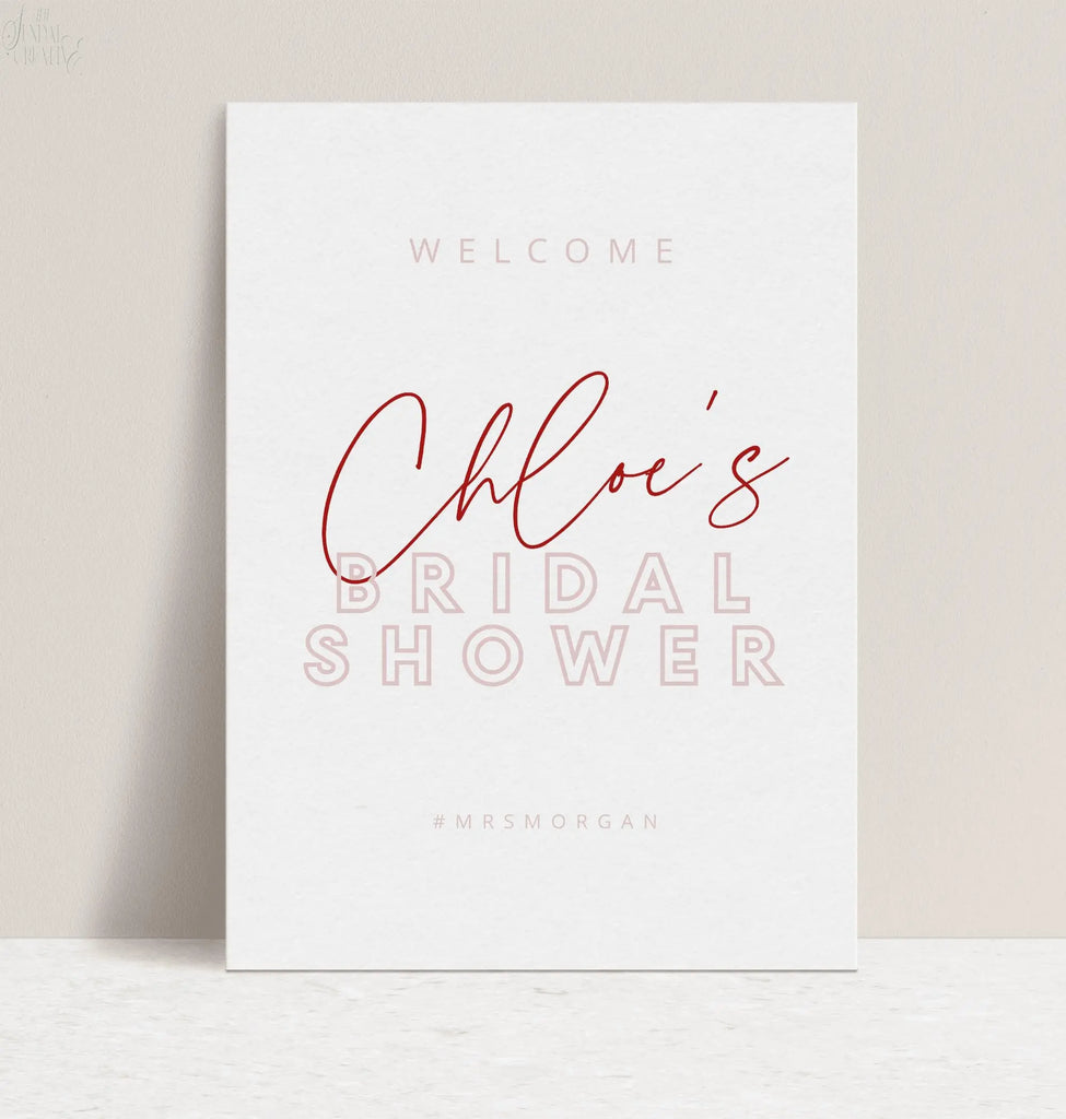 Bridal Shower Welcome Sign Brody .Bridal Shower Welcome Sign .The Sundae Creative