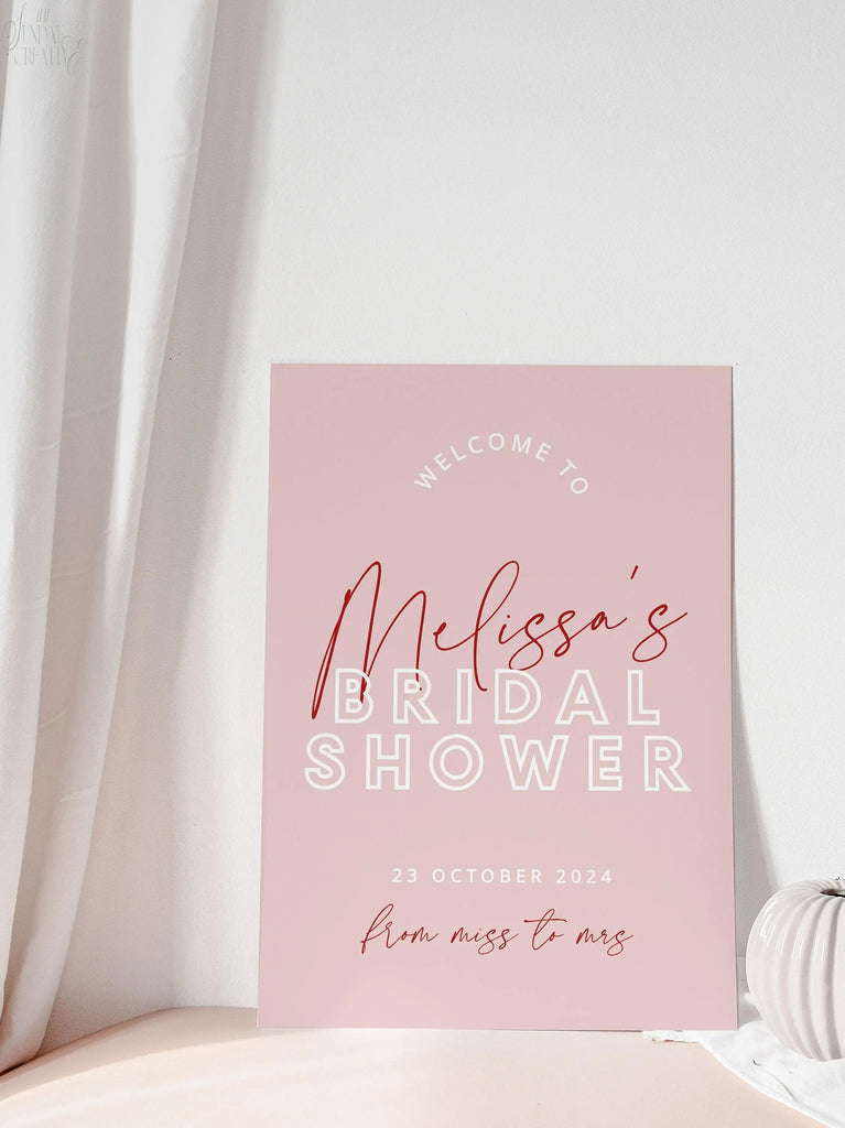 Bridal Shower welcome sign Brody .Bridal Shower Welcome Sign .The Sundae Creative