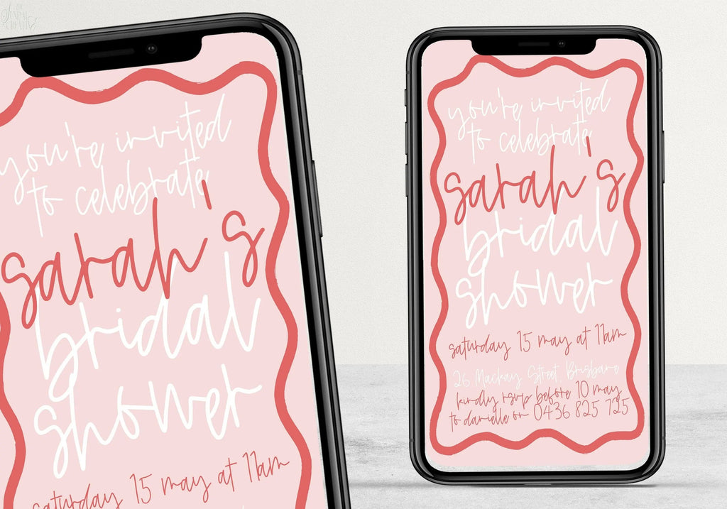 SMS Bridal Shower Invitation Eleni - THE SUNDAE CREATIVE