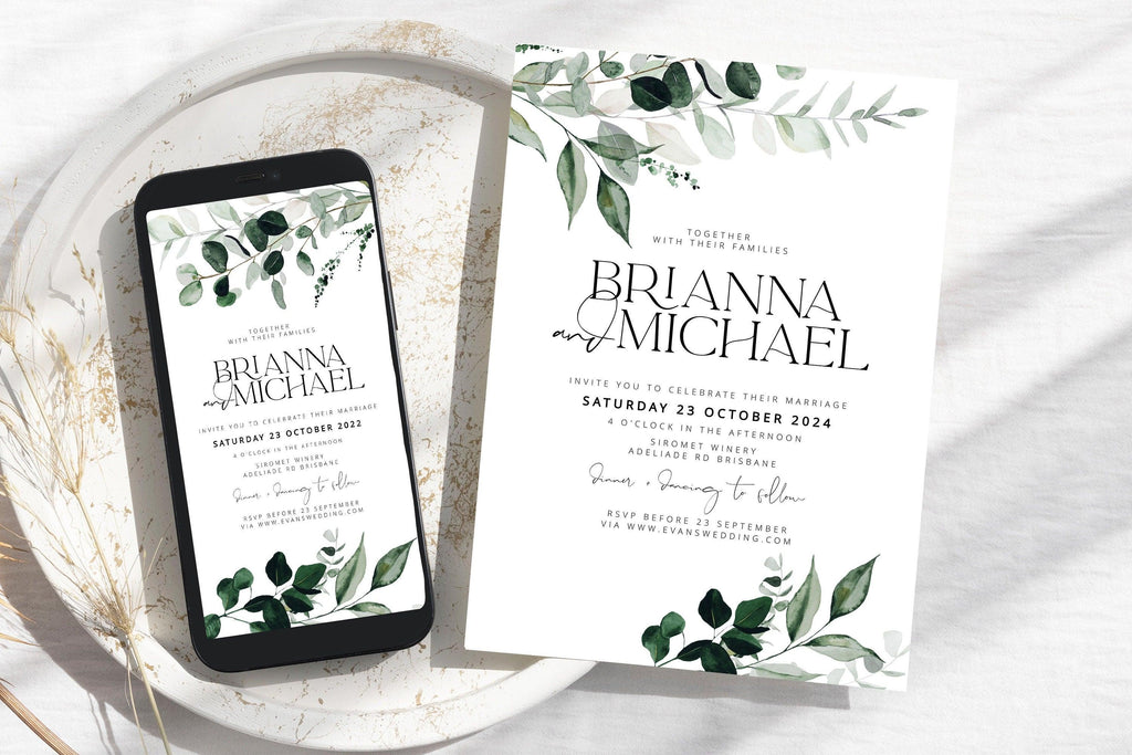Wedding Invitation Beachmere - THE SUNDAE CREATIVE