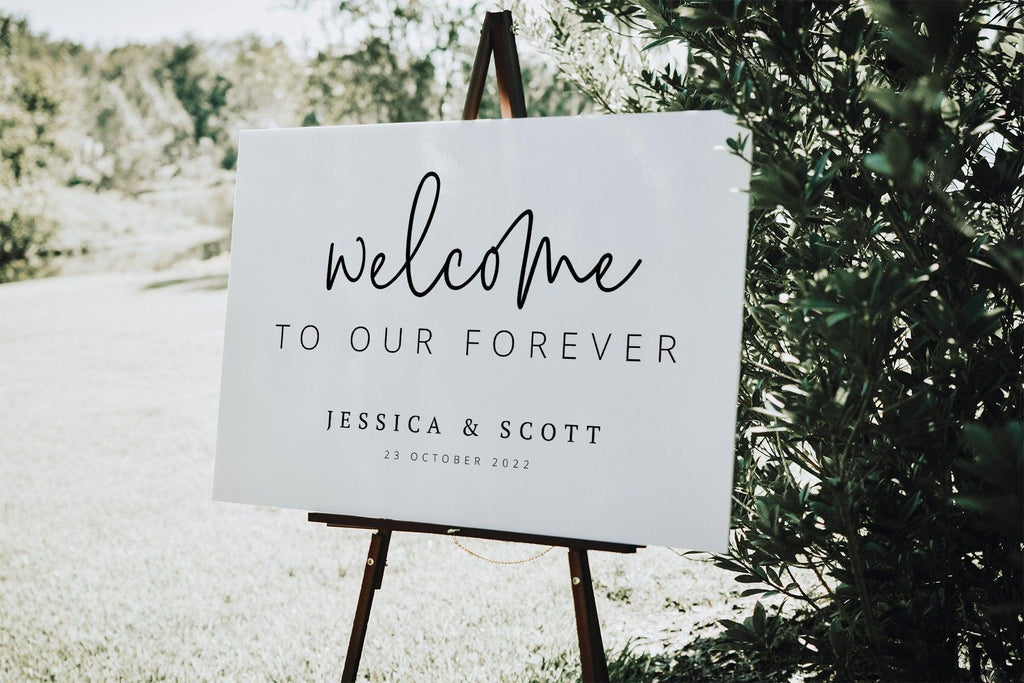 Wedding Welcome Sign Ascot - THE SUNDAE CREATIVE