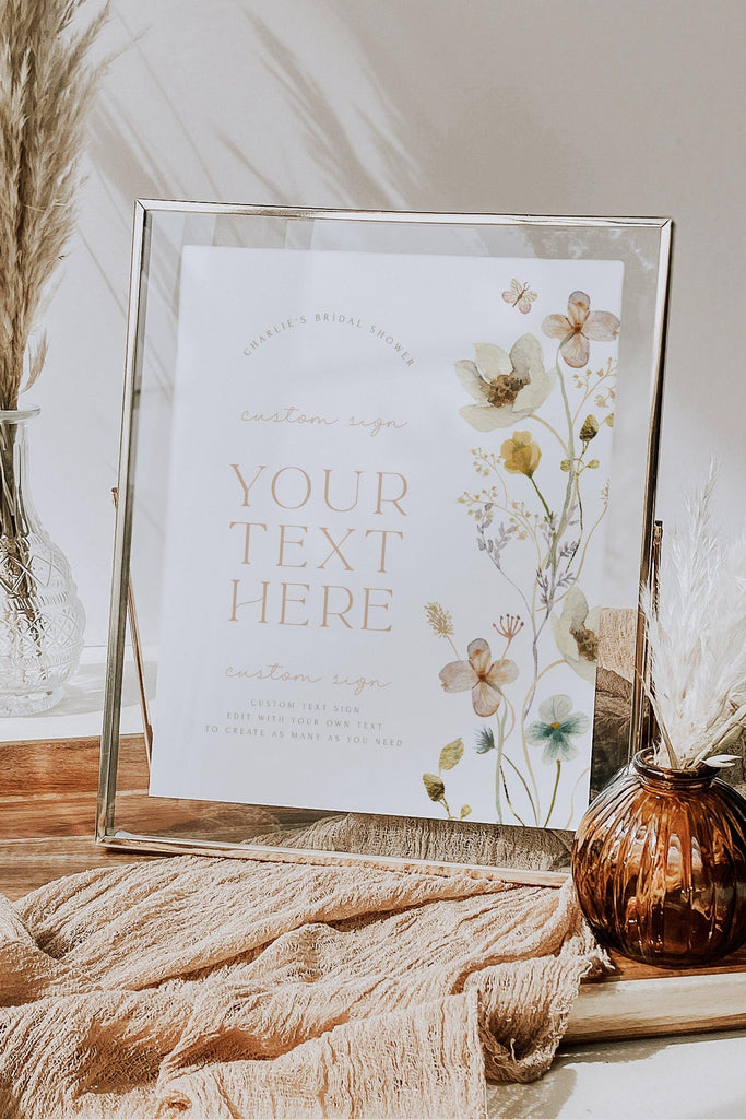 Wilde Wedding Custom Text Sign - The Sundae Creative