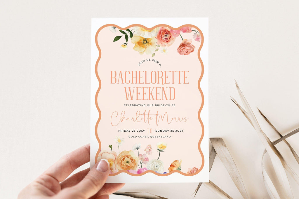 Bachelorette Weekend Invitation - Morning - The Sundae Creative