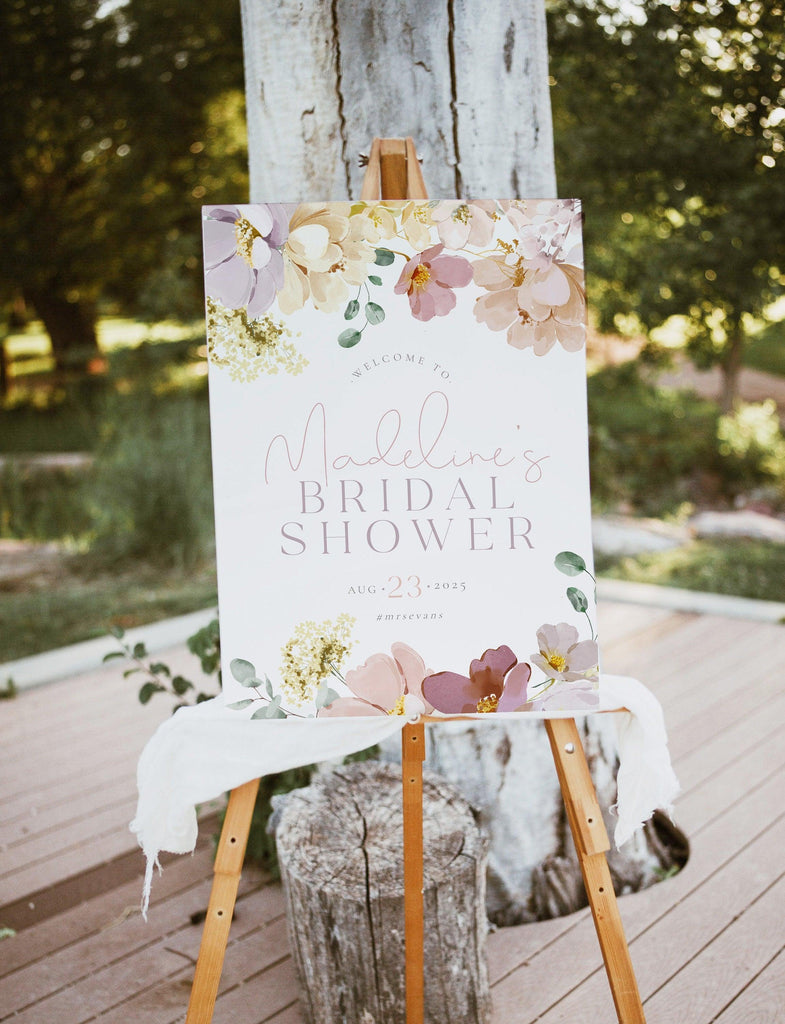 Bridal Shower Welcome Sign - Ruby - The Sundae Creative