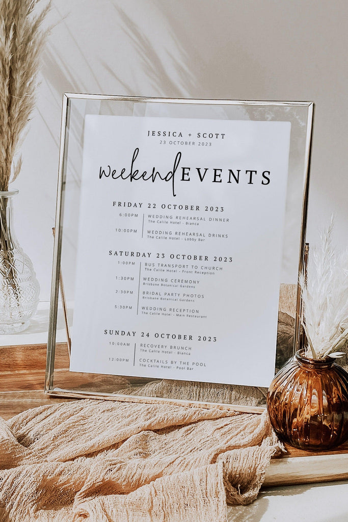 Ascot Modern Wedding Events Template - The Sundae Creative