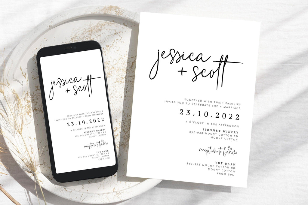 Ascot Wedding invitation .Wedding Invitation .The Sundae Creative
