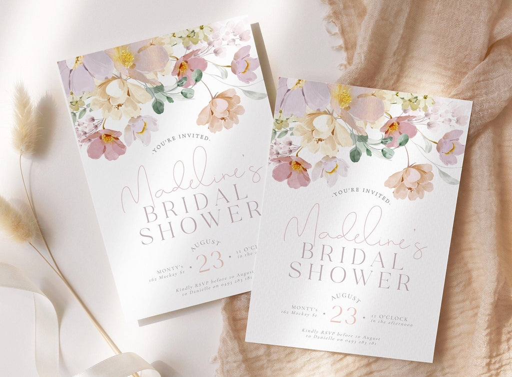 Bridal Shower Invitation - Ruby - The Sundae Creative