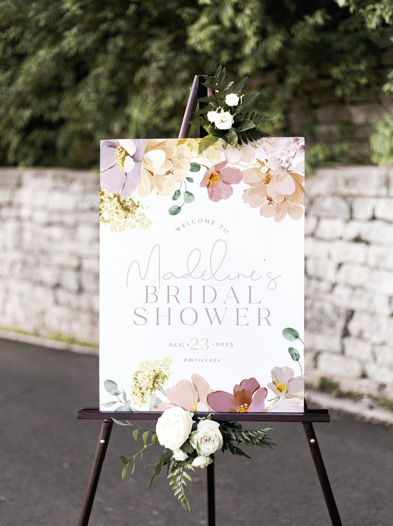 Bridal Shower Welcome Sign - Ruby - The Sundae Creative