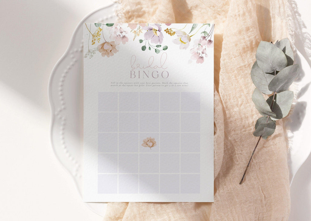 Bridal Bingo Game - Ruby - The Sundae Creative