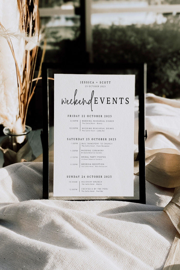 Ascot Modern Wedding Events Template - The Sundae Creative