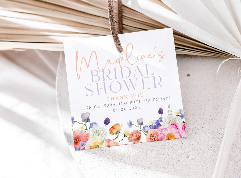 Floral Bridal Shower Cupcake Topper - Ella - The Sundae Creative