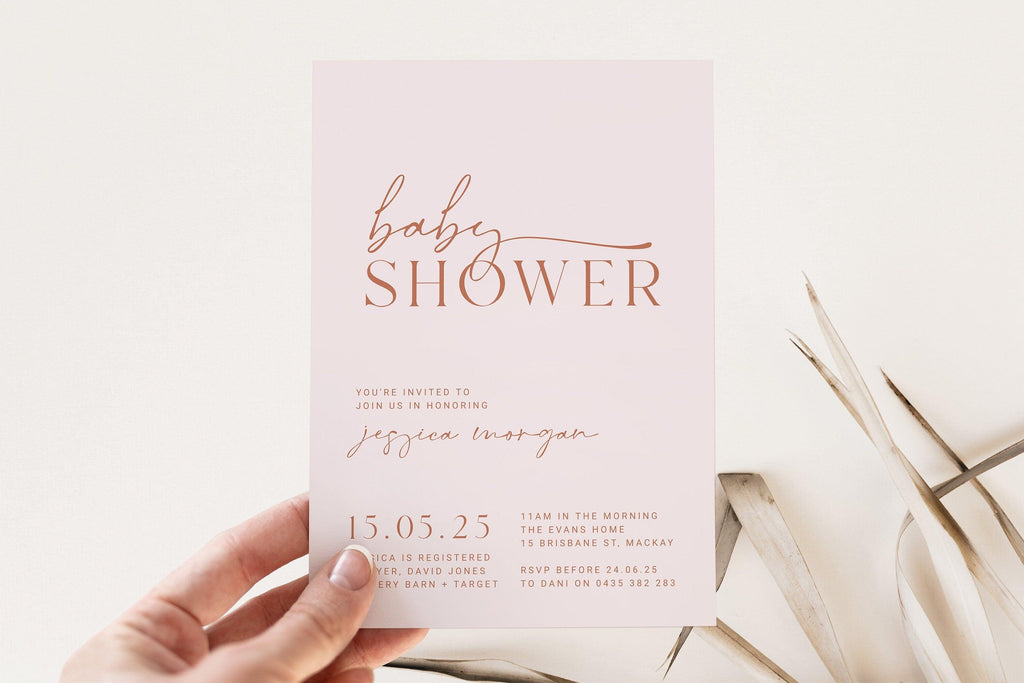 Baby Shower Invitation - Minnie - The Sundae Creative