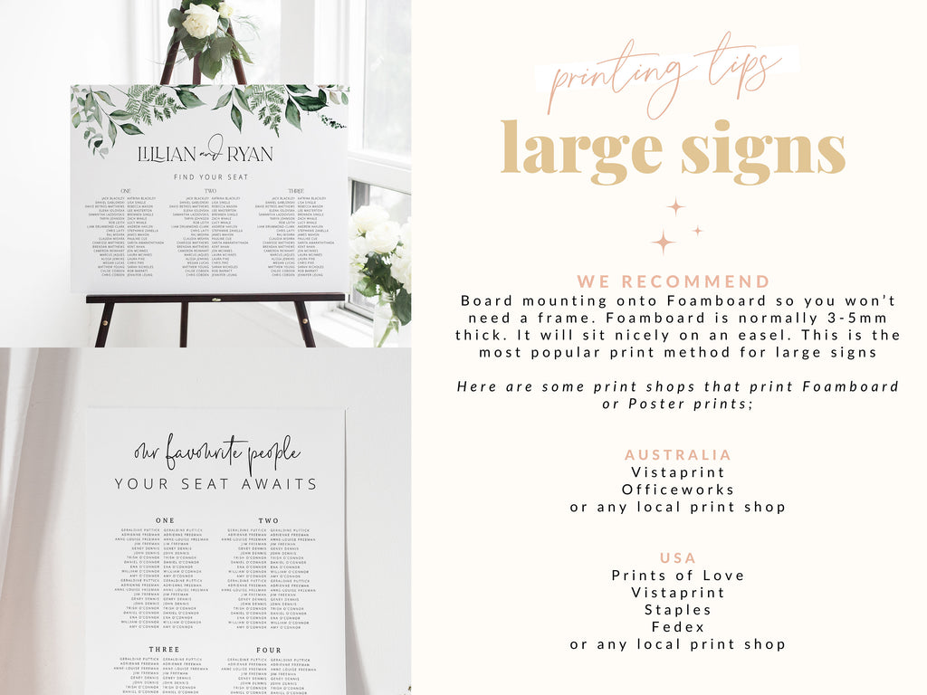 Banquet Seating Plan Template | Elegant Welcome Sign | Templett Instant Download | Printable Wedding Chart | HADLEY