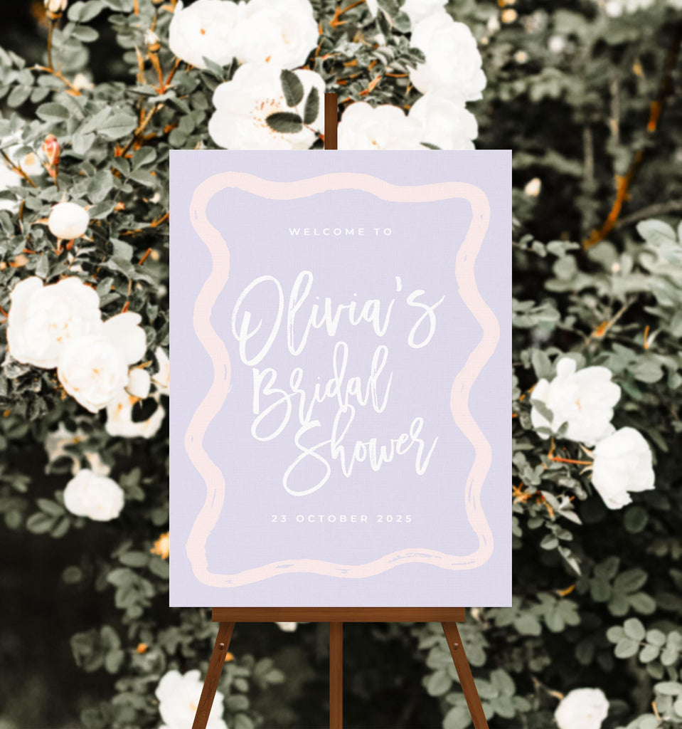 Bridal Shower Welcome Sign - Polly - The Sundae Creative