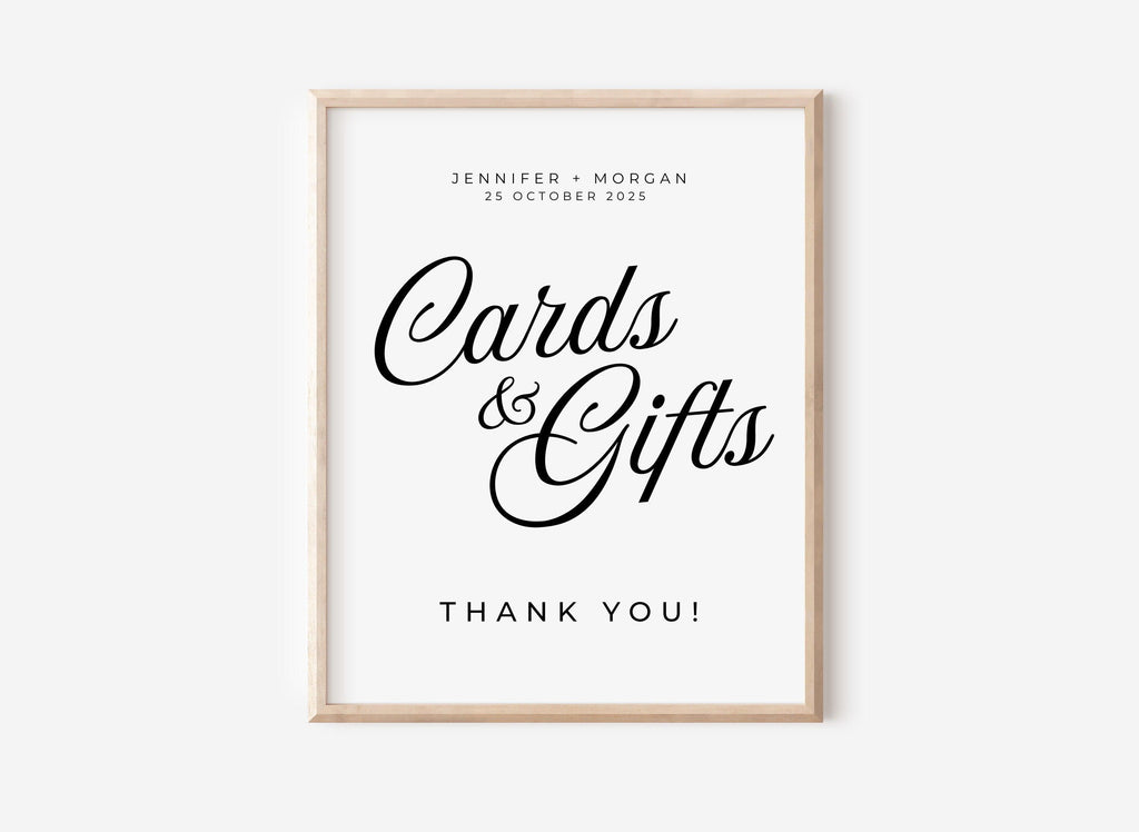 Sofia Modern Cards & Gifts Sign Template - The Sundae Creative