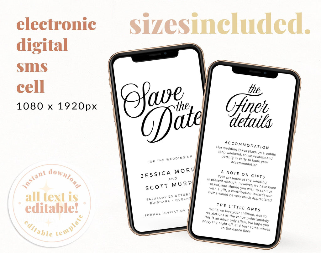 Sofia Electronic Save the Date Invitation - The Sundae Creative
