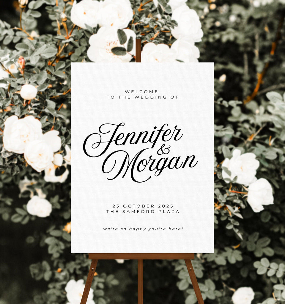 Sofia Wedding Welcome Sign - The Sundae Creative