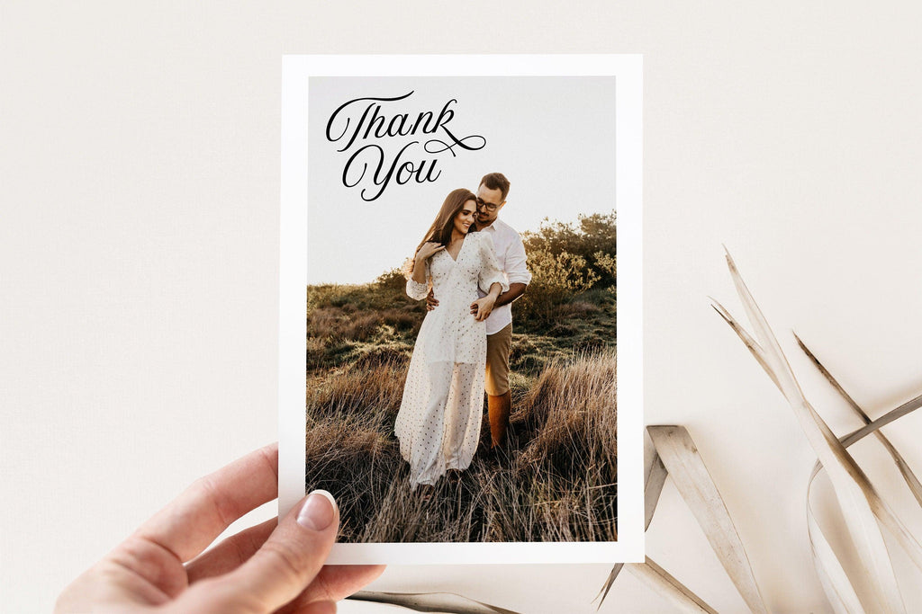 SOFIA Wedding Thank You Card Photo Template - The Sundae Creative