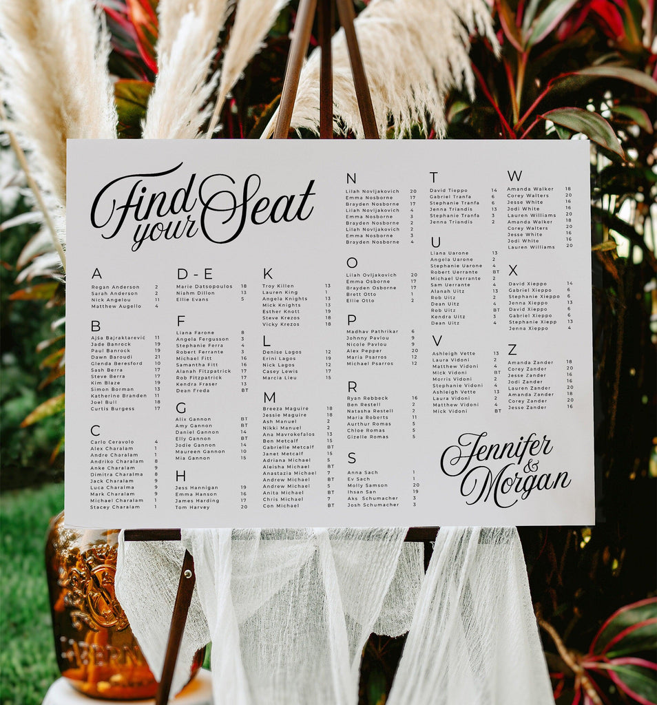 SOFIA Modern Wedding Reception Template Bundle - The Sundae Creative