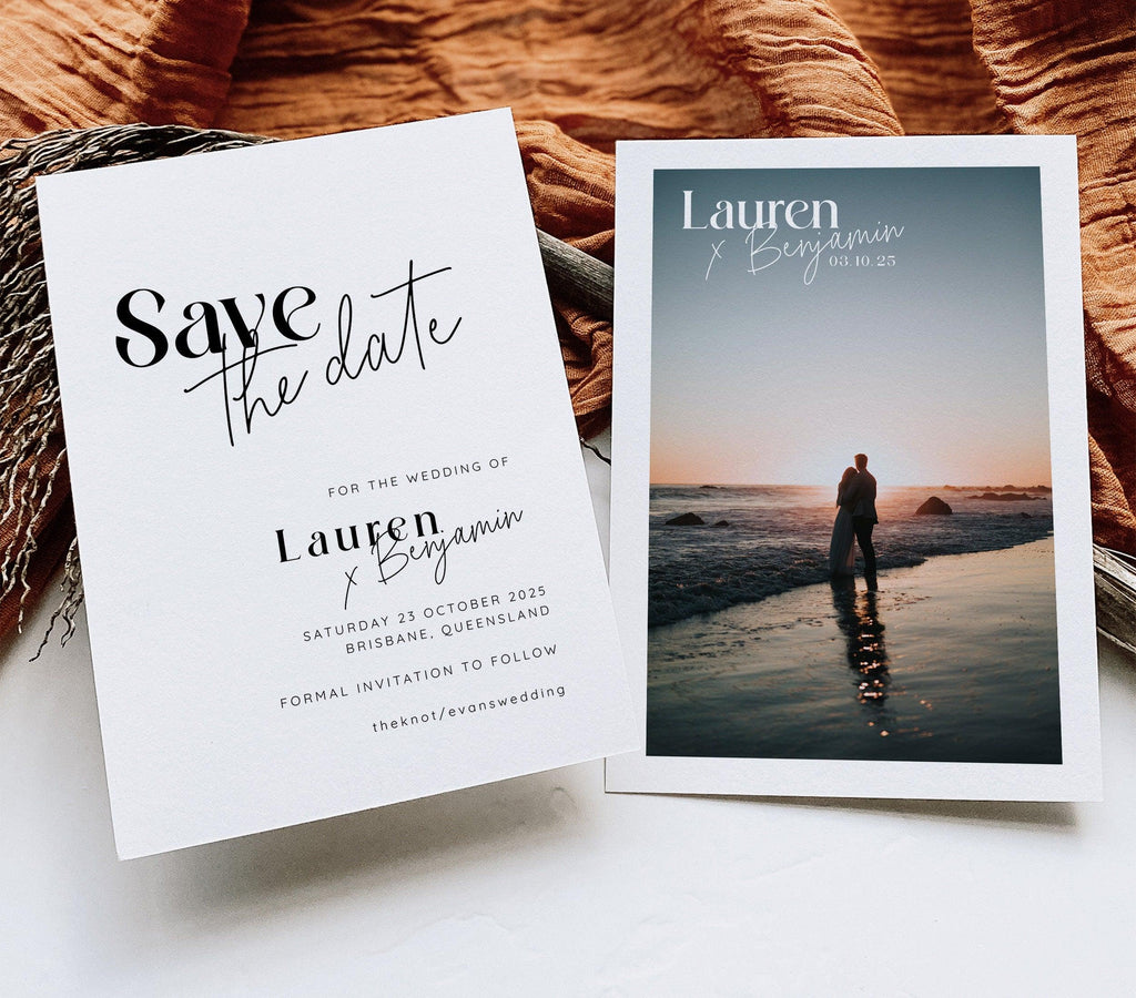 MIRAGE Electronic Save the Date Template - The Sundae Creative