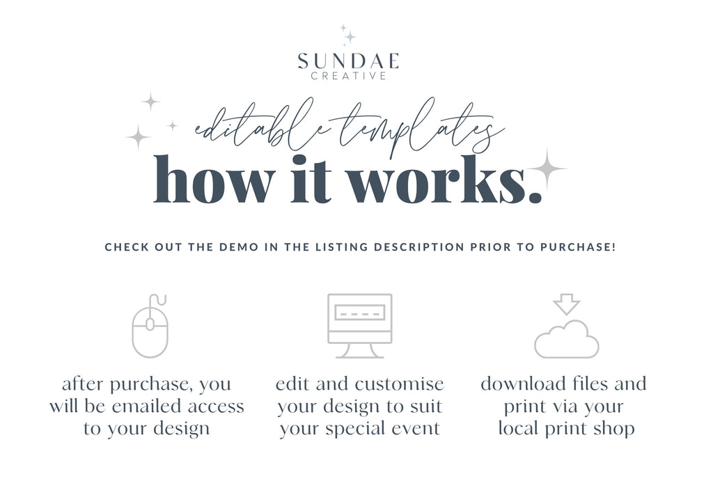 DAZZLE Minimalist Wedding Itinerary Sign Template, Modern Wedding Editable Order of Events, Printable Timeline Sign, Templett