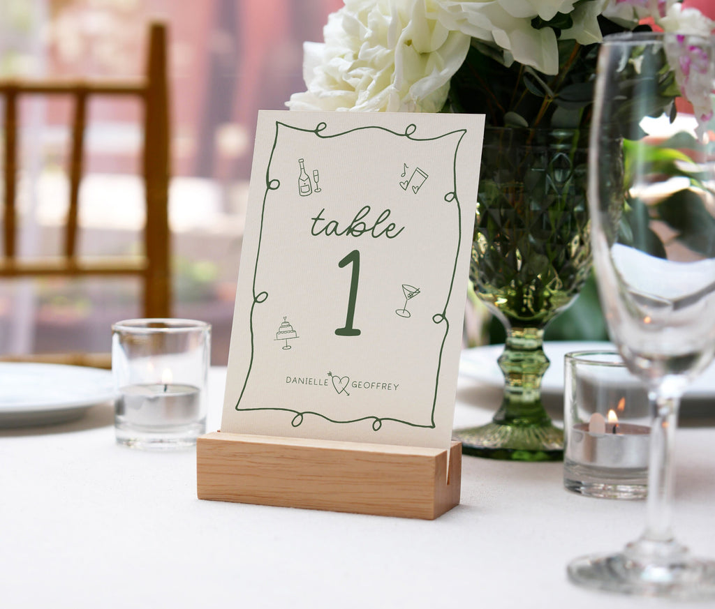 POET Modern Wedding Table Numbers Template, 5 x 7 Wedding Table Numbers Template, Editable Table Numbers, Bohemian Editable Instant Download